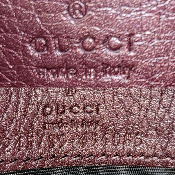Gucci GG Interlocking 1973 Leather Purple Chain Wallet Authentic Brand New - Picture 11 of 17